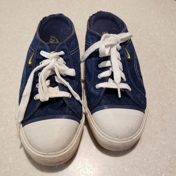 Nike Vintage 90s Y2K 9 Denim Slides Slip On Shoes Platform Women's Havoc Mules - Picture 2 of 9